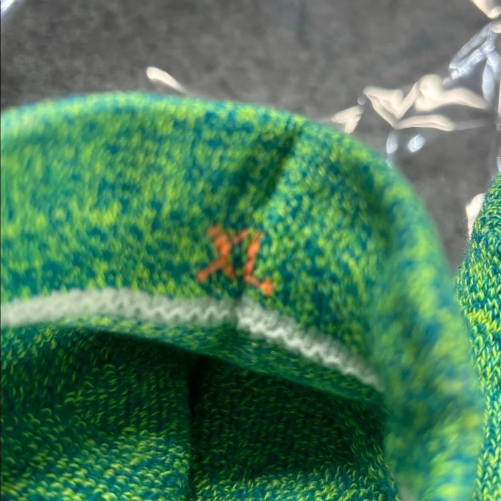 Bombas Hex Tec honeycomb blue green grey  Patterned Socks XL